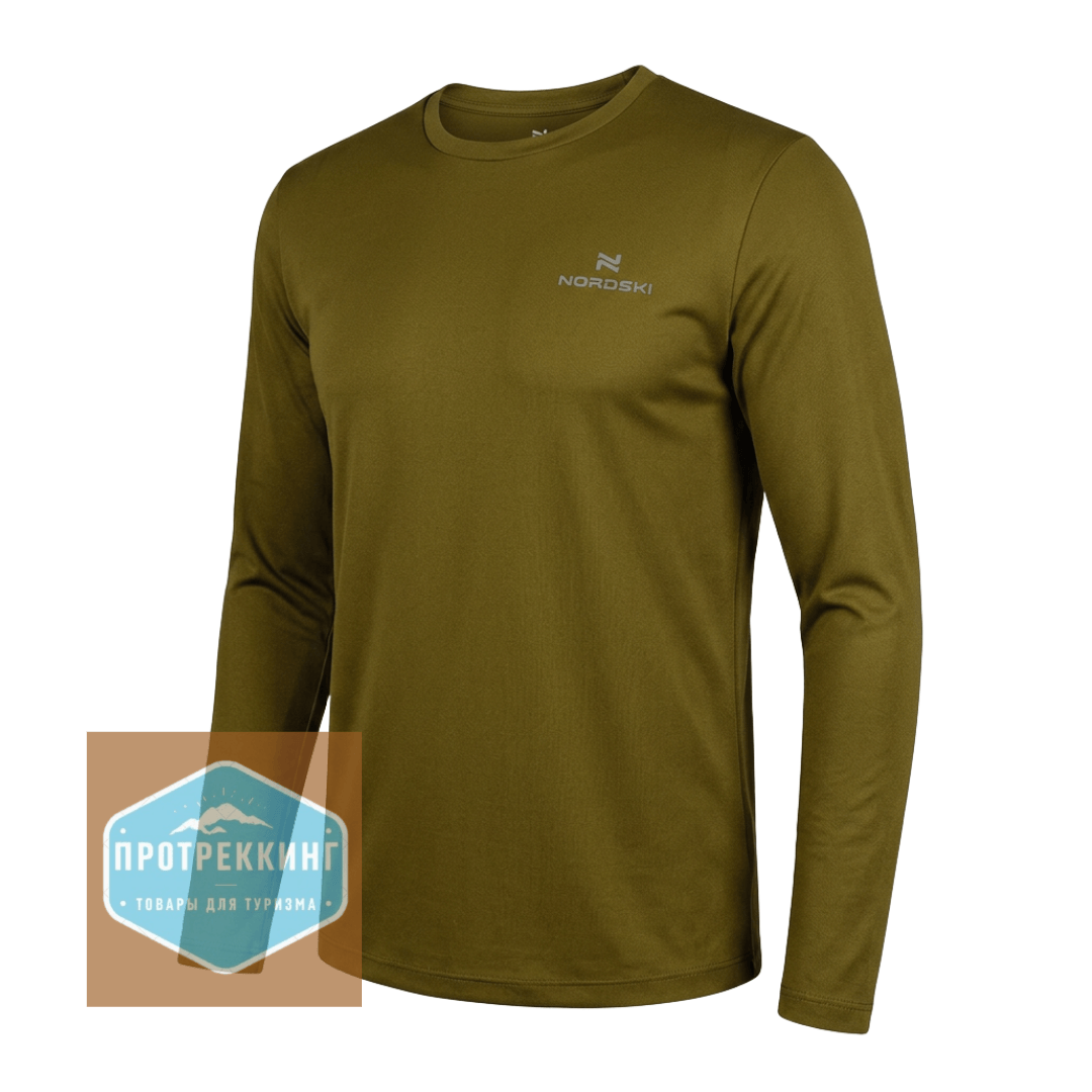 Футболка Nordski Run Olive с длинным рукавом