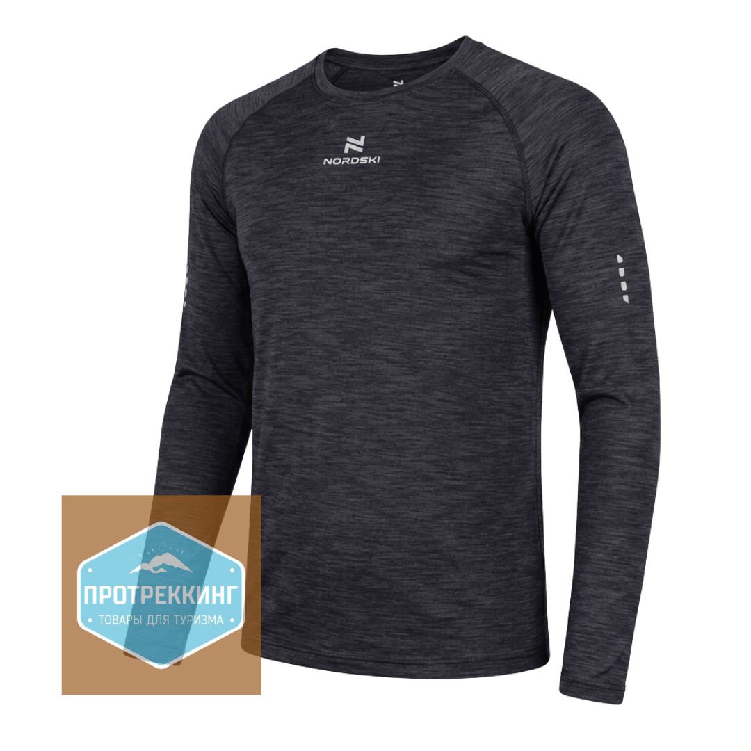 Футболка Nordski Pro Black с длинным рукавом