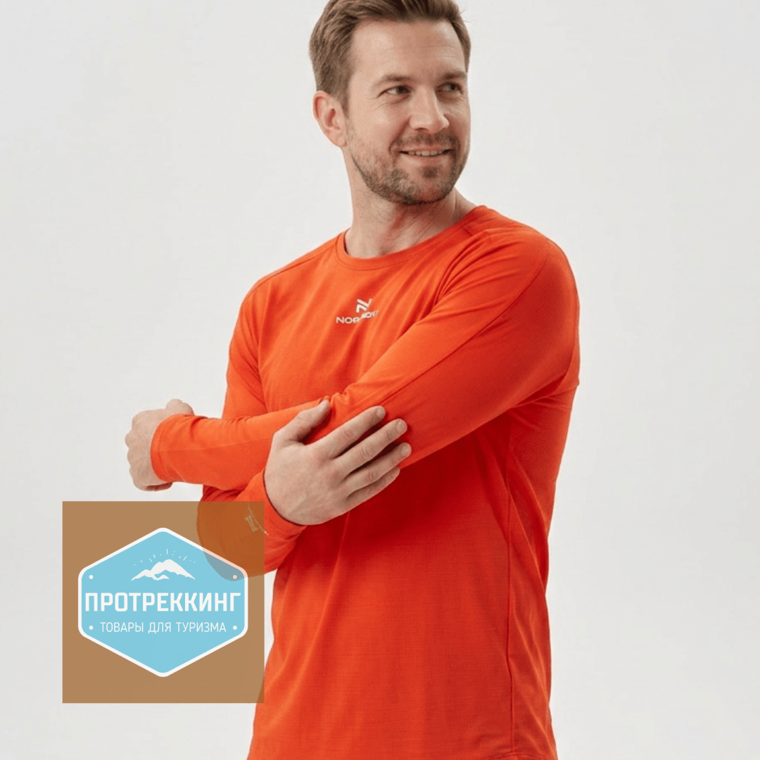 Футболка Nordski Upcast Orange с рукавом